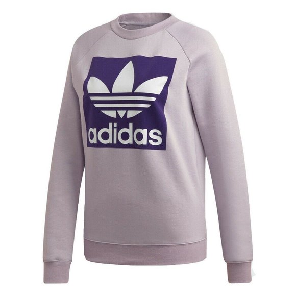 Adidas Originals Womens Trefoil Logo Soft Vision Purple Size Medium - Picture 4 of 7